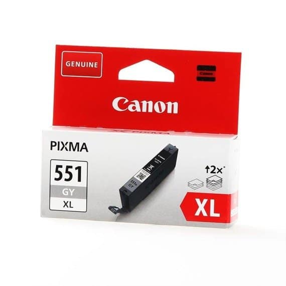 1 Cartouche D'encre Gris Compatible Canon CLI-551GY / 551XLGY - 12ml - Neuf