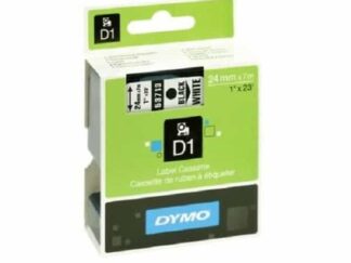 Dymo 53713 D1 standardtape sort på hvid - 24mm x 7m - original