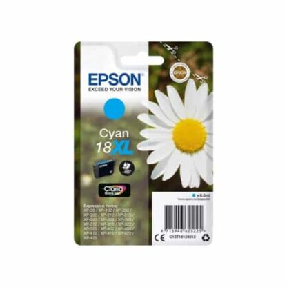 Epson 18XL cyan blækpatron 6,6ml - C13T18124012 - original