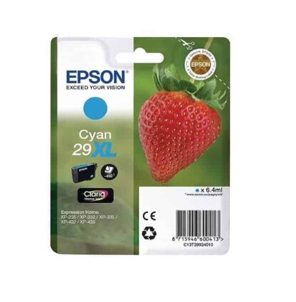 Epson 29XL cyan blækpatron 6,4ml - C13T29924012 - original