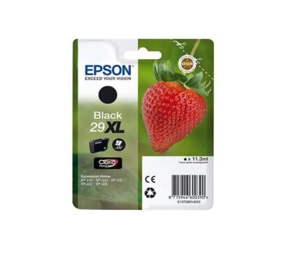 Epson 29XL sort blækpatron 11,3ml - C13T29914012 - original