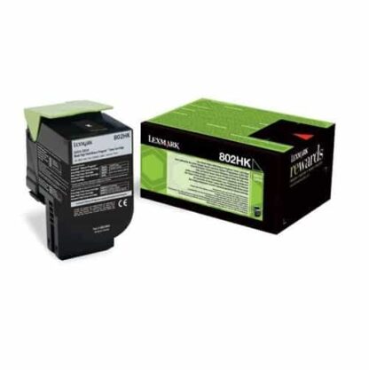 Lexmark 802SK sort toner 2.500 sider - 80C2SK0 - original