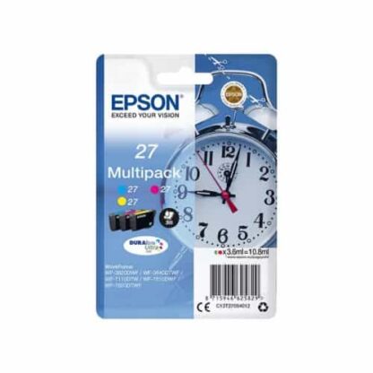 Multi pack! Epson 27 C-M-Y blækpatron 10,8ml - C13T27054012 - original