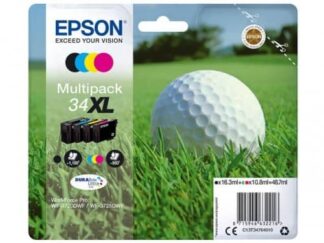 Multi pack! Epson 34XL BK-C-M-Y blækpatron 48,7ml - C13T34764010 - original