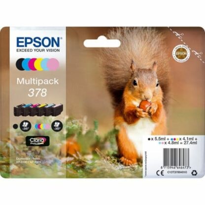 Multi pack! Epson 378 BK-C-M-Y-LC-LM blækpatron 27,4 ml |C13T37884010| original