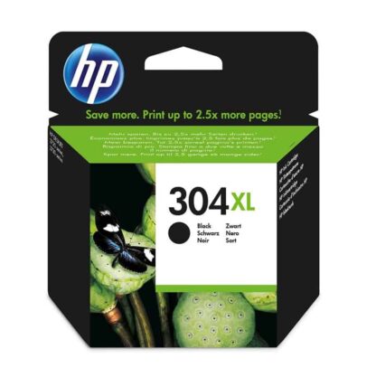 HP 304XL sort blækpatron 6ml - N9K08AE#UUS - original