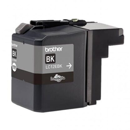 Brother LC12EBK sort blækpatron 2400 sider original - LC12EBK