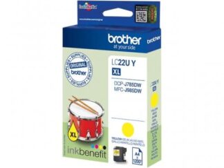 Brother LC22EY gul blækpatron 1200 sider original - LC22EY