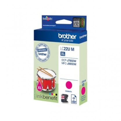 Brother LC22UM magenta blækpatron 1.200 sider original - LC22UM