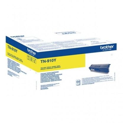 Brother TN910Y gul toner 9.000 sider original - TN910Y