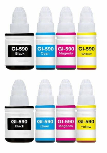 Canon GI-590 2 x BK-C-M-Y blækrefill 960 ml Kompatibel - GI-590 8 stk