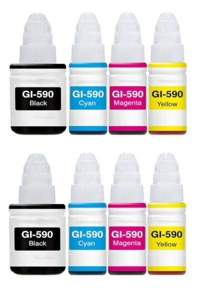 Canon GI-590 2 x BK-C-M-Y blækrefill 960 ml Kompatibel - GI-590 8 stk