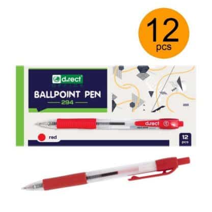 Kuglepen ballpoint 294 rød 12 stk