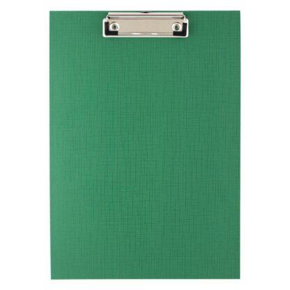 Clipboard A4 grøn med klemme, uden forside