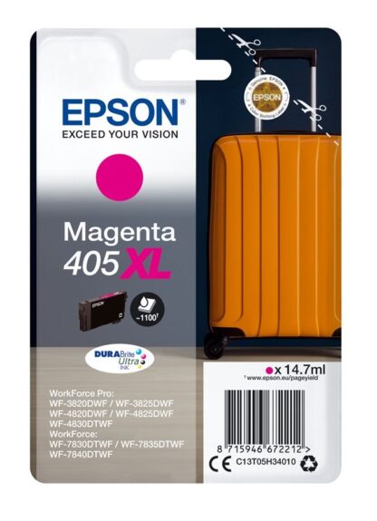 Epson 405XL magenta blækpatron 14,7 ml C13T05H34010 - original