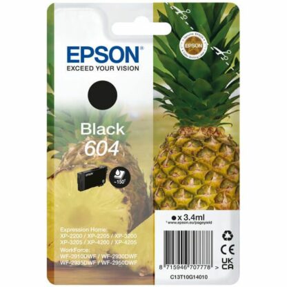 Epson 604 sort blækpatron 3.4 ml |C13T10G14010| original