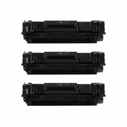 Rabat sæt! 3 stk HP 139X sort toner 12.000 sider i alt  - Kompatibel - W1390X