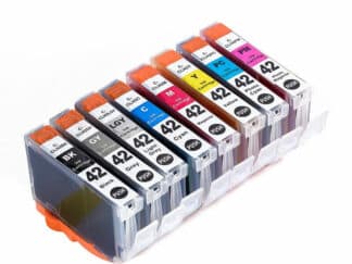 Rabat sæt! Canon CLI42 – 8 farver - BK-C-M-Y-PC-PM-GY-LGY – Kompatibel