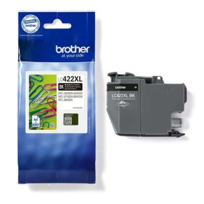 Brother LC422XLBK sort blækpatron 3.000 sider - LC422XLBK - original