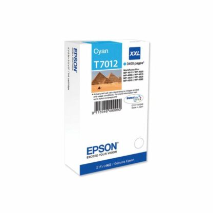 epson T7012 cyan blækpatron 34,2 ml C13T70124010 - original