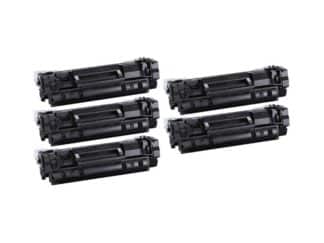 Rabat sæt! Canon 071H - 5 stk sort toner 12.500 sider - kompatibel 1 farver