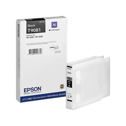Epson  T9081 sort blækpatron 5.000 sider - original C13T908140