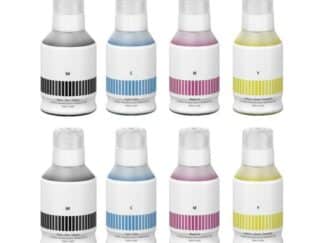 Rabat sæt! Canon GI-56 - 2 stk bk-c-m-y blækrefill 1150 ml - kompatibel 8 farver