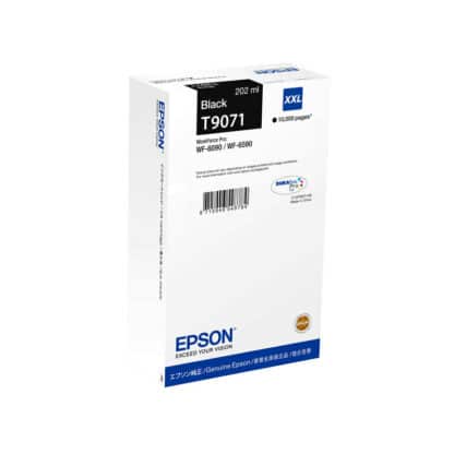 Epson  T9071 sort blækpatron 10.000 sider - original C13T907140