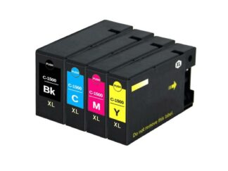 Rabat sæt! Canon PGI-1500XL - 1 stk bk-c-m-y blækpatron 71 ml - kompatibel 4 farver