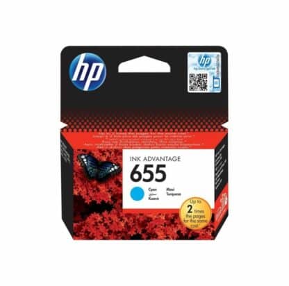 HP 655 cyan blækpatron 600 sider - CZ110AE - original