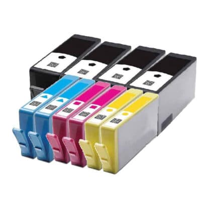 Rabat sæt! HP 655XL - 4 x BK 2 x C-M-Y - Kompatibel - 655XL - 190 ml 10 stk.
