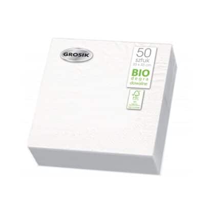 Servietter 50 stk 1-lags biologisk nedbrydelige FSC-certificerede