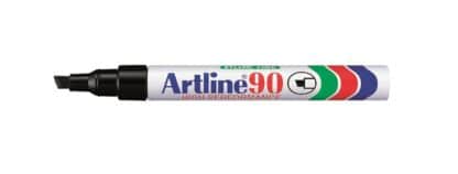 12 stk. Artline 90 5.0 marker sort skrå spids
