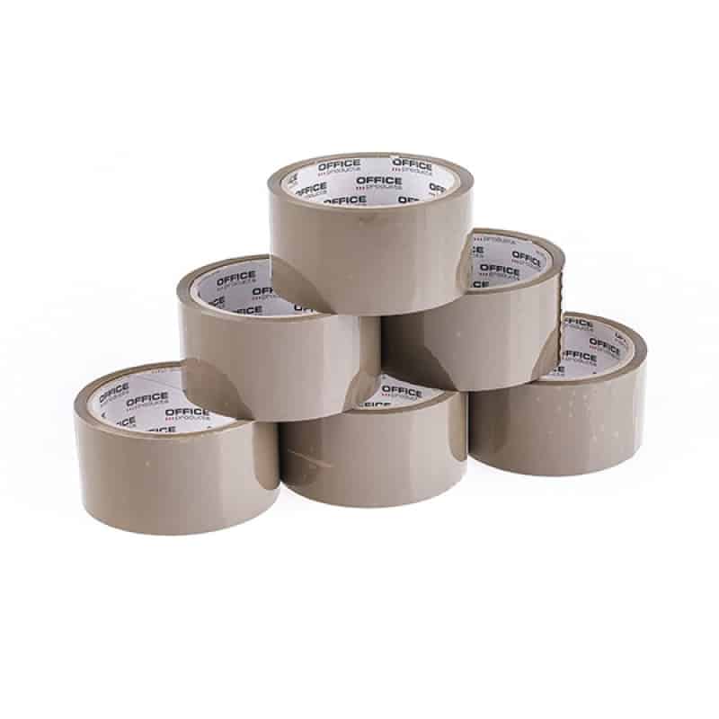 Emballagetape brun 48mm x 50y akryl lim 6 stk.
