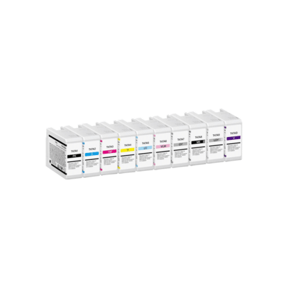 Rabat sæt! Epson T47A PBK-C-M-Y-LC-LM-G-MBK-LG-V blækpatron 10 stk. - Kompatibel - C13T47A100-C13T47AD00
