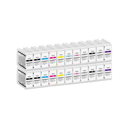 Rabat sæt! Epson T47A 4 x PBK 2 x C-M-Y-LC-LM-G-MBK-LG-V blækpatron 22 stk. - Kompatibel - C13T47A100-C13T47AD00