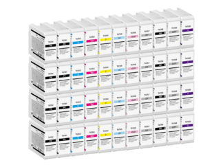 Rabat sæt! Epson T47A 8 x PBK 4 x C-M-Y-LC-LM-G-MBK-LG-V blækpatron 44 stk. - Kompatibel - C13T47A100-C13T47AD00