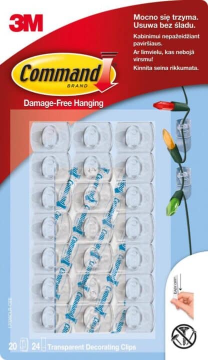 Kroge Command™ Transparent Til Små Dekorationer.