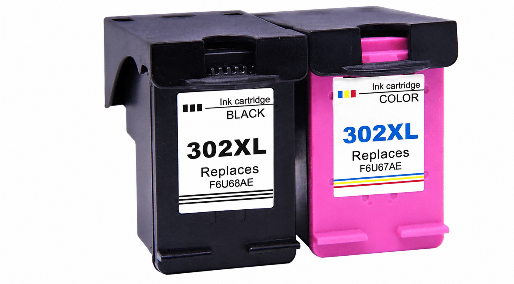 Rabatpakke - HP 302XL 2 x BK 1 x CMY 3-pak Kompatibel HP 302XL - 48ml