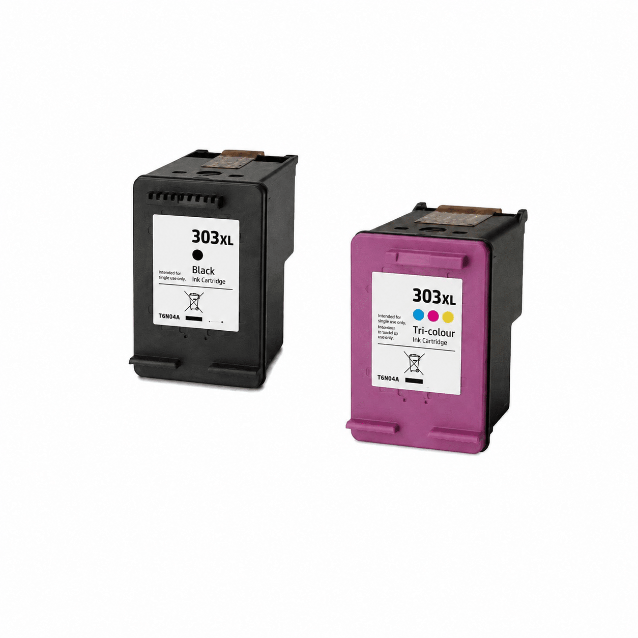Rabatpakke - HP 303XL 2 x Sort 1 x Farve 3-pak Kompatibel T6N04AE 34ml